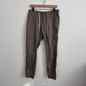 Vuori Ripstop DuraTerra Drawstring Tapered Leg Pants Gray Large